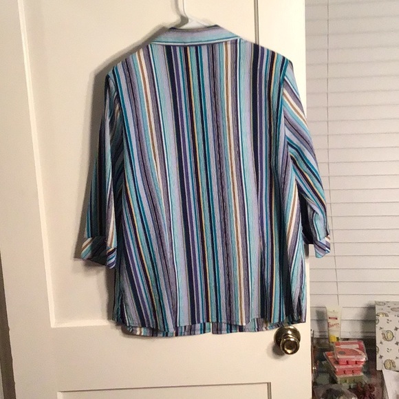 Button up stripped shirt. - Picture 2 of 2